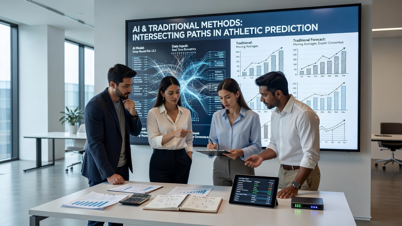 Examining Intersections Between Artificial Intelligence Tools and Traditional Forecasting Methods in Athletic Outcome Prediction Circles